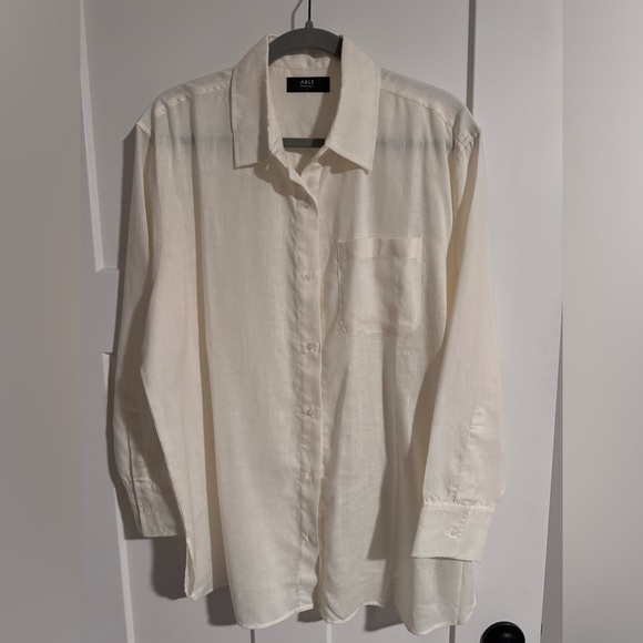 Able Harris Linen Oversized Button Down - Picture 2 of 6